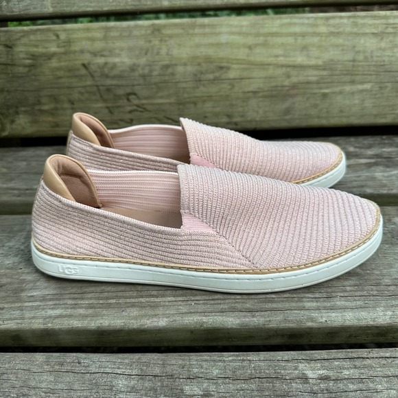 UGG Women's Alameda Sammy Knit Slip On Casual Sneakers Loafers Pink Size 10 - Picture 1 of 9